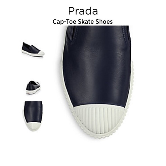 Prada Cap-Toe Skate Shoes Size 40 - Picture 3 of 7